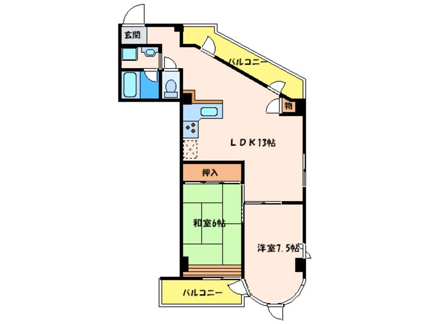 間取図 リブレ待兼山