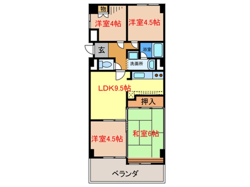 間取図 リブレ待兼山