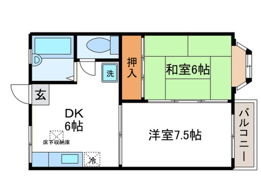 間取図 スカイハイツ