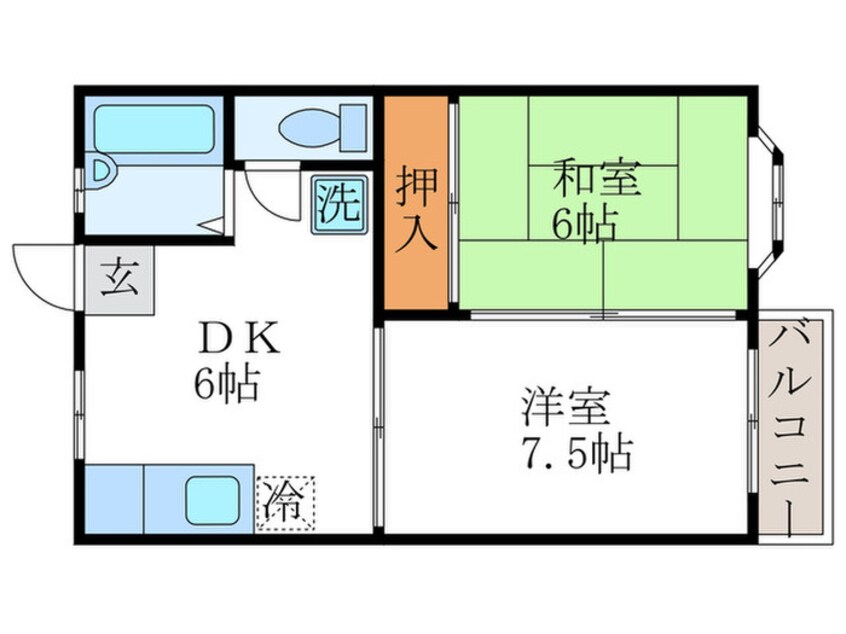 間取図 スカイハイツ