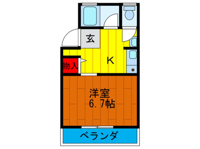 間取図 ハウス目手久