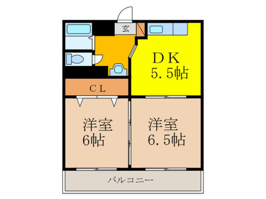 間取図 トリプルステーション菱屋西