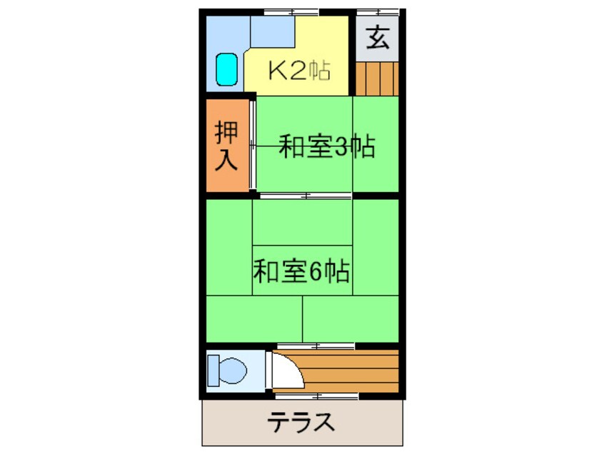 間取図 枚岡西ハイツ