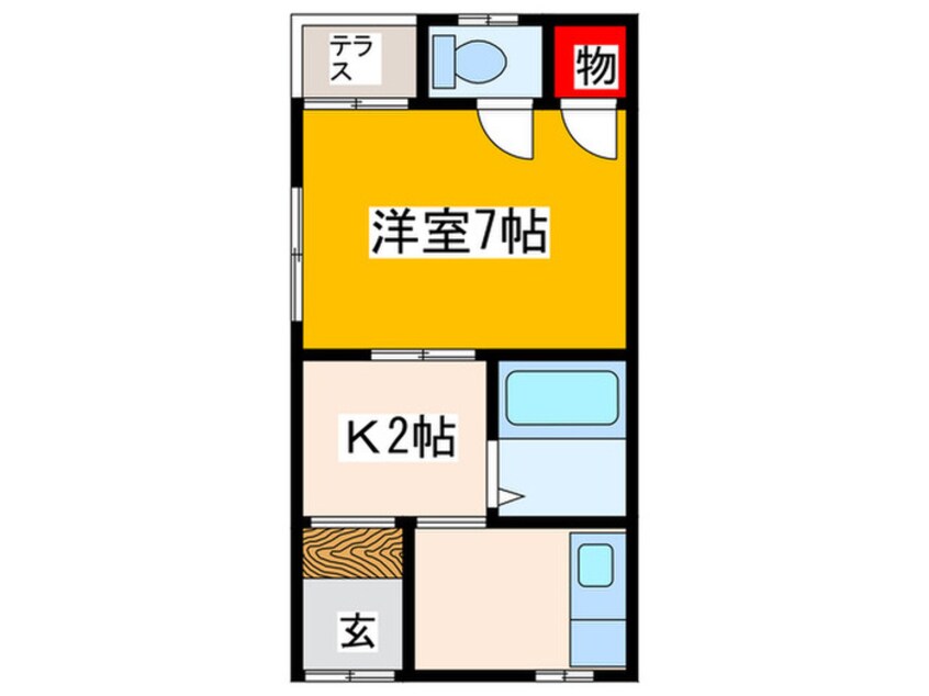 間取図 枚岡西ハイツ