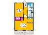 サンライフ住之江 1LDKの間取り