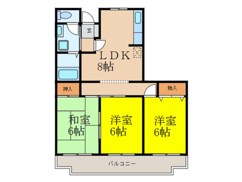 間取図 カーサ・エスペランサ