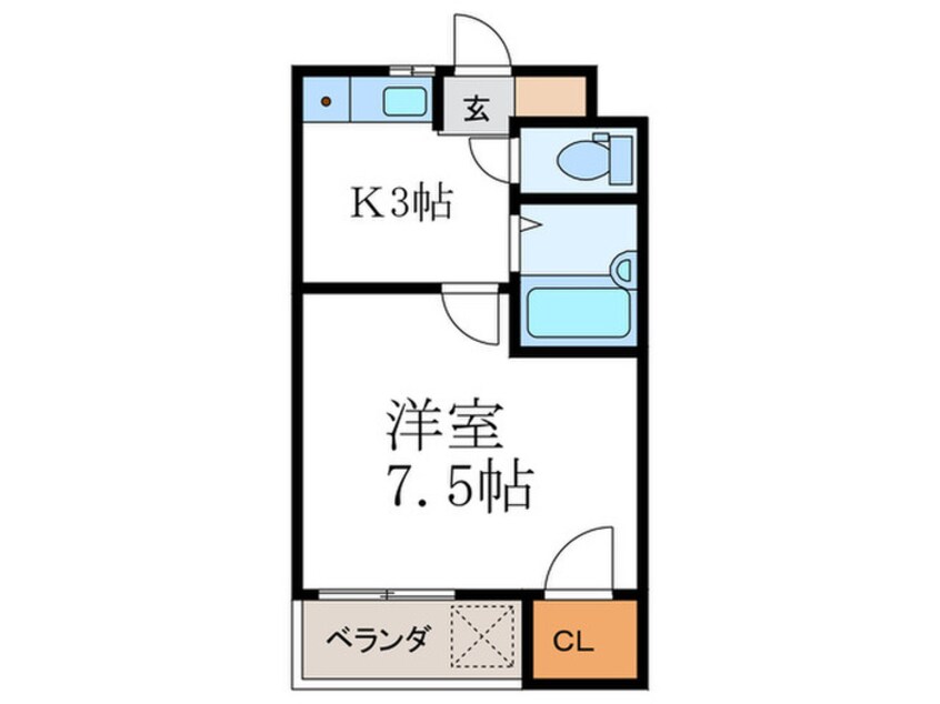 間取図 ハイツコスモスエイトⅡ