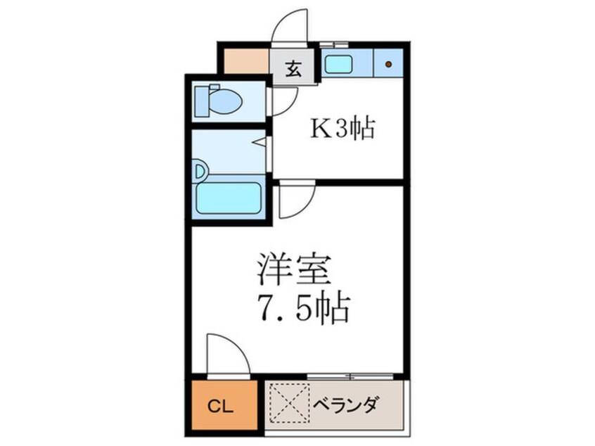 間取図 ハイツコスモスエイトⅡ