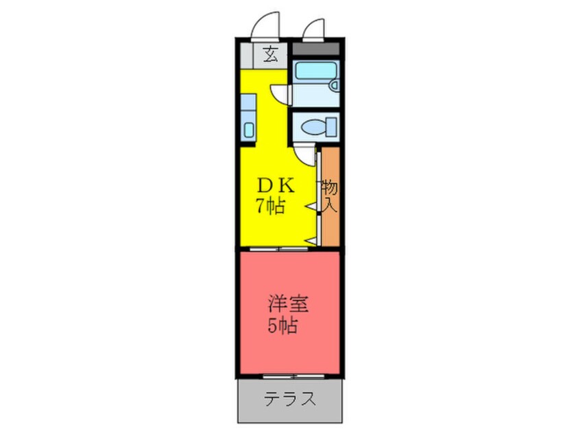 間取図 大宝枚岡グリーンヒルズ