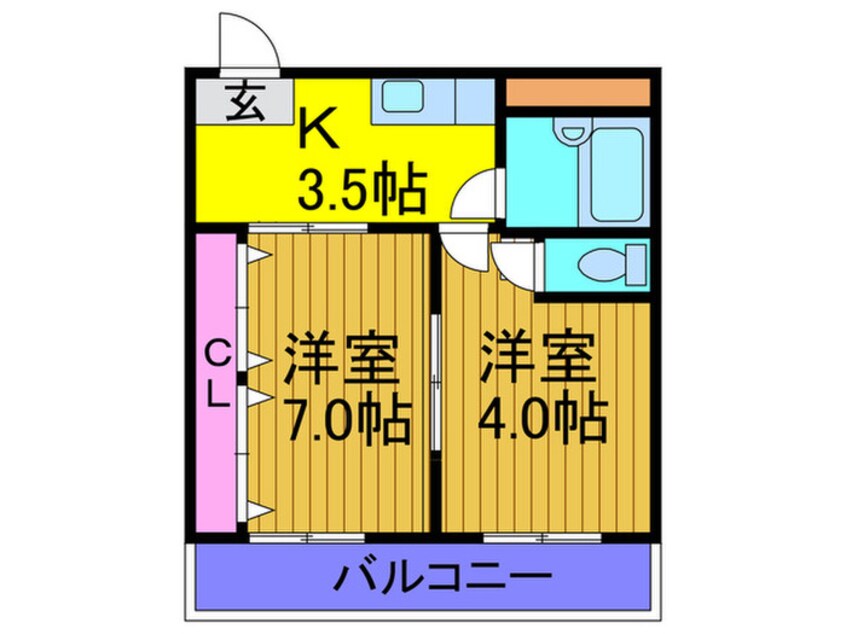 間取図 大宝枚岡グリーンヒルズ