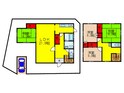 山之上北町貸家の間取図