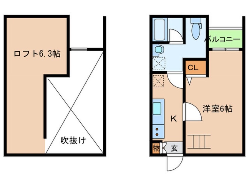 間取図 ロワジール東須磨