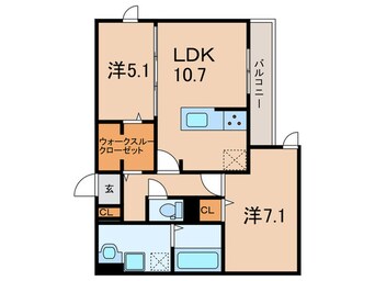 間取図 La Maison林崎
