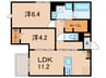 La Maison林崎 2LDKの間取り