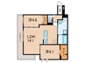 La Maison林崎 2LDKの間取り