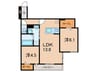 La Maison林崎 2LDKの間取り