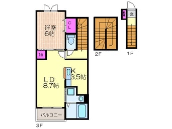 間取図 プラザ九源Ⅱ