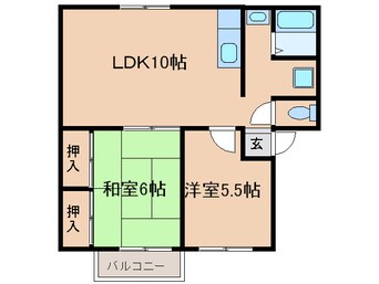 間取図 ラッキービレッジ