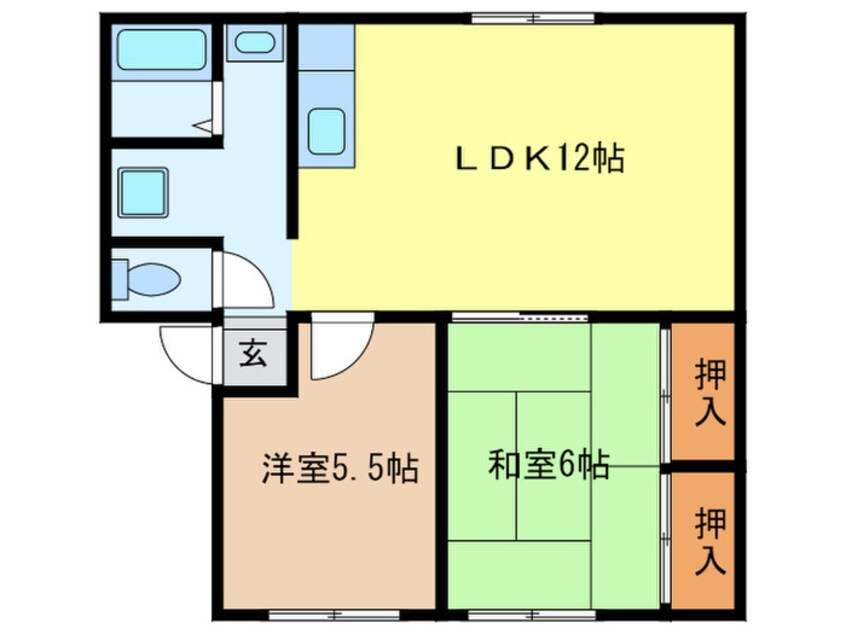 間取図 ラッキービレッジ