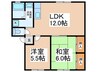 ラッキービレッジ 2LDKの間取り