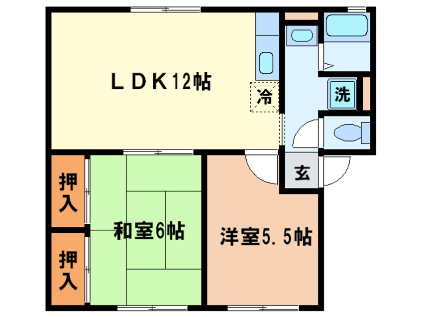 間取図 ラッキービレッジ