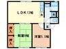 ラッキービレッジ 2LDKの間取り