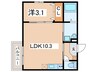 Casa Tierra昭和町 1LDKの間取り