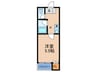 マンションパルス 1Kの間取り