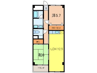 間取図 ブリ－ジェ朝日ヶ丘