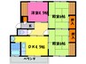 豊和苑 3DKの間取り
