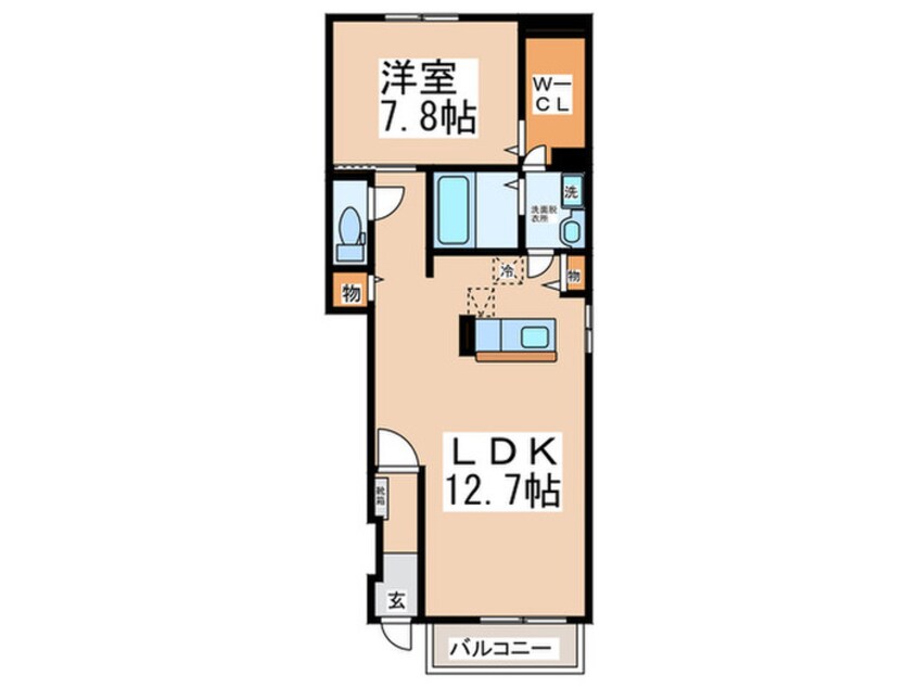 間取図 アルカン　シエル　Ⅱ