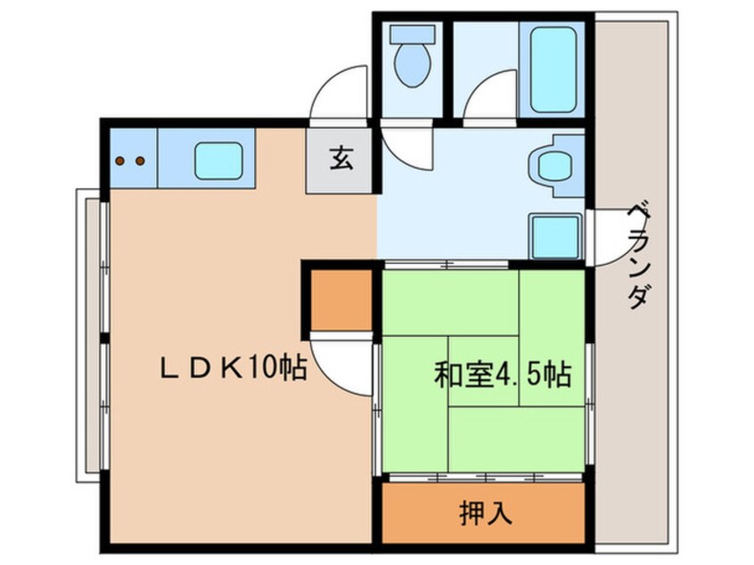 間取図 山伴マンション