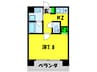 エイトレジデンス岸里 1Kの間取り