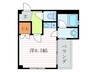 ドゥエル西院 1Rの間取り
