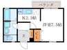 正照庵 1Kの間取り