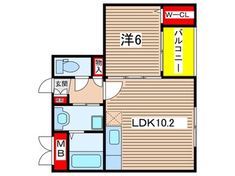 間取図 ベルビュー太秦