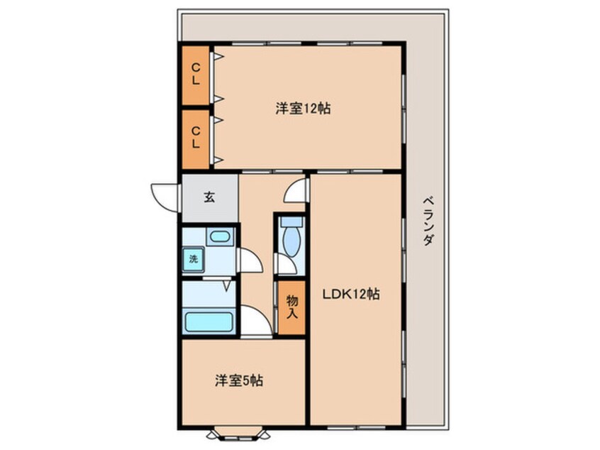 間取図 峰塚マンション