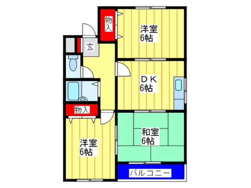 間取図 プレアール寝屋川秦町