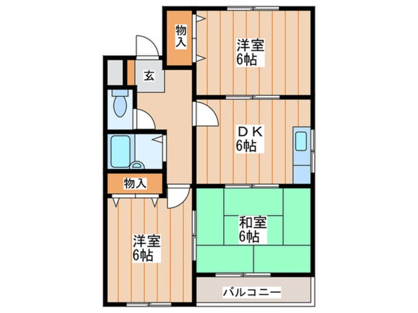 間取図 プレアール寝屋川秦町