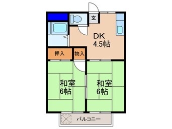 間取図 ハイツ曙Ａ