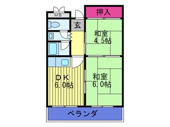 間取図 オレンジマンション