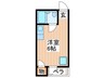 坂本マンション 1Rの間取り