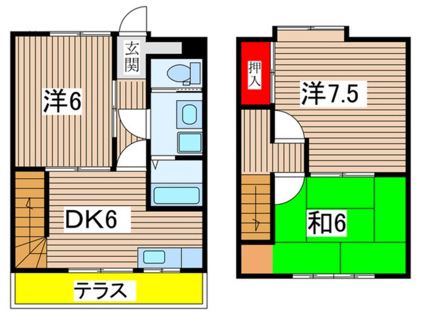 間取図 上田アパ－ト