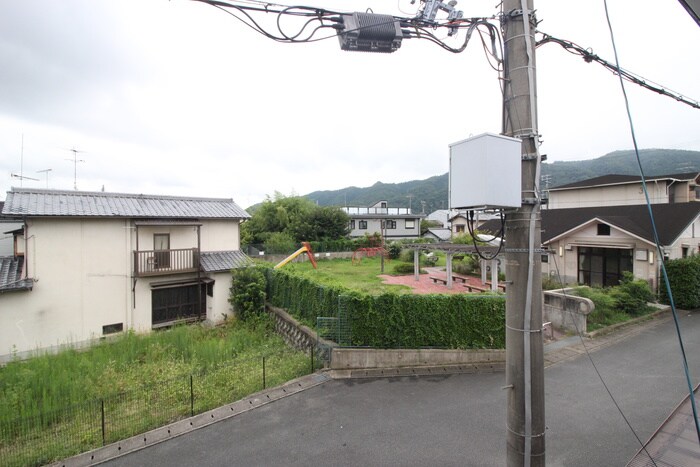 室内からの展望 上田アパ－ト