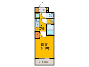 間取図 プレサンス難波セレクト(709)