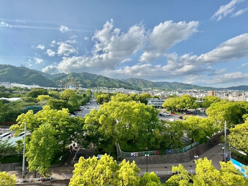 室内からの展望 ダンディライオン王子公園