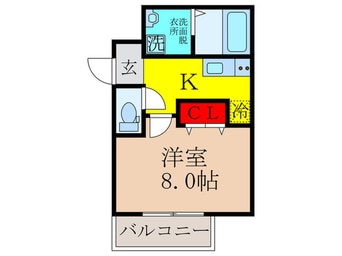 間取図 フジパレス吹田正雀