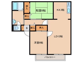 間取図 サンガーデン野洲