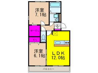 間取図 ジョリ－メゾンノ－ル