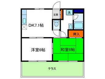 間取図 上阿達谷口マンション